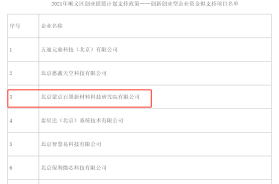 喜訊！熱烈祝賀我公司獲得關于2021年順義區創業搖籃計劃支持政策——創新創業型企業資金支持
